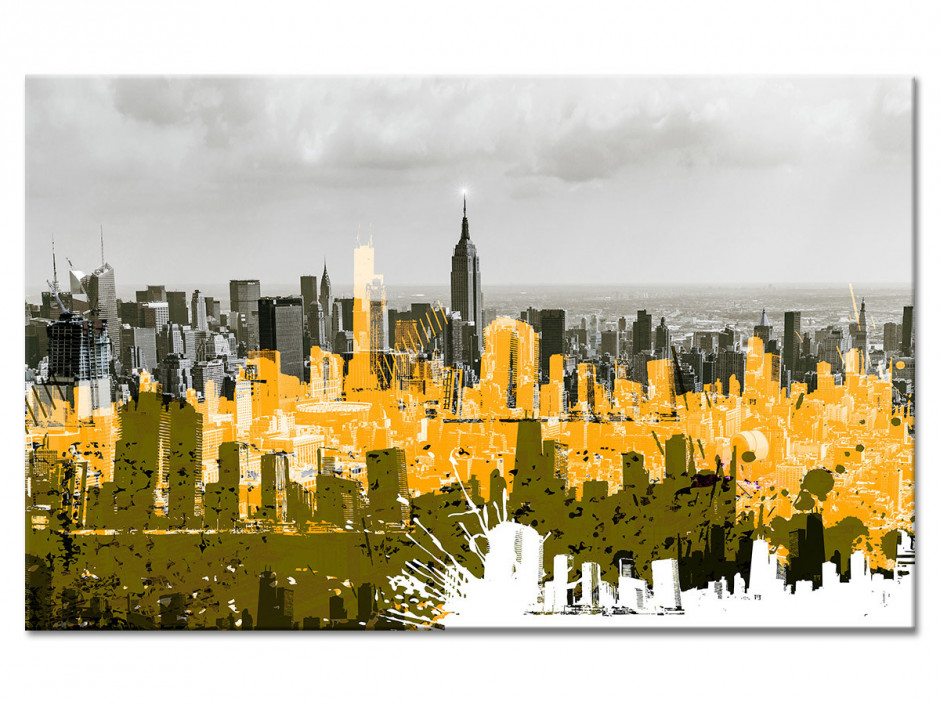 Tableau Aluminium design Manhattan Graffiti