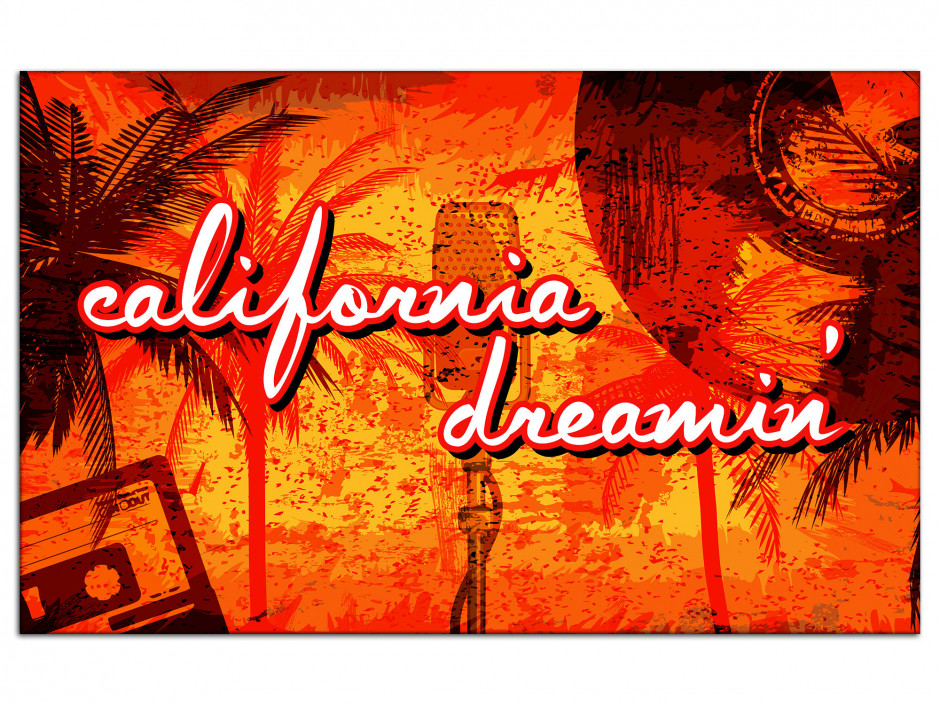 Tableau Aluminium California Dream