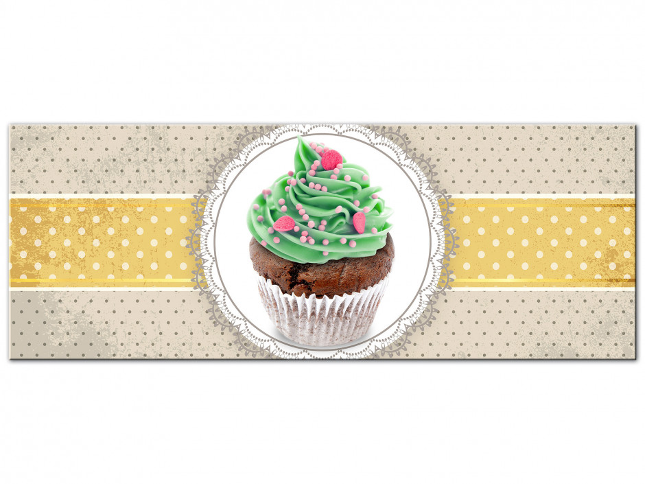 Tableau Aluminium decoratif cuisine le Cupcake