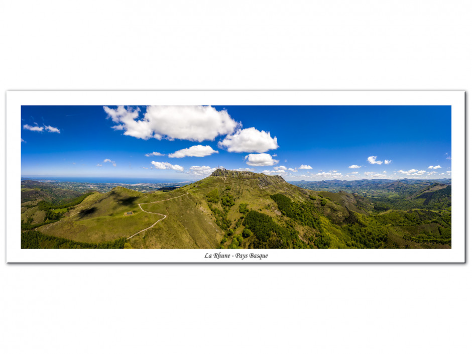 Tableau Aluminium déco paysage panoramique La Rhune