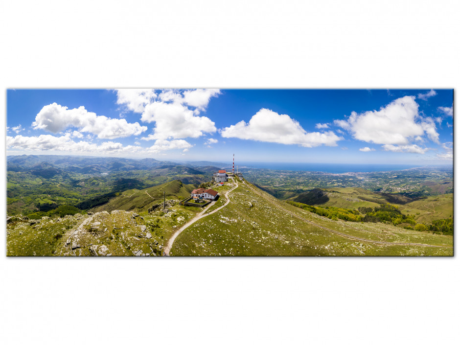 Tableau Aluminium panoramique La Rhune Pays Basque