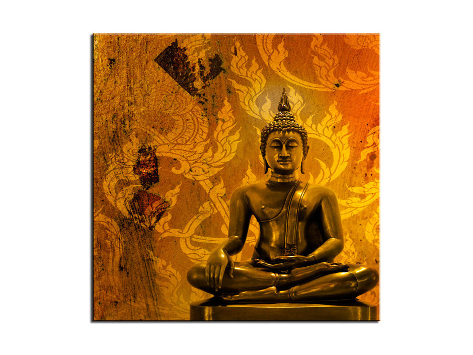 Tableau Aluminium déco zen Illumination Bouddha - Décoration murale