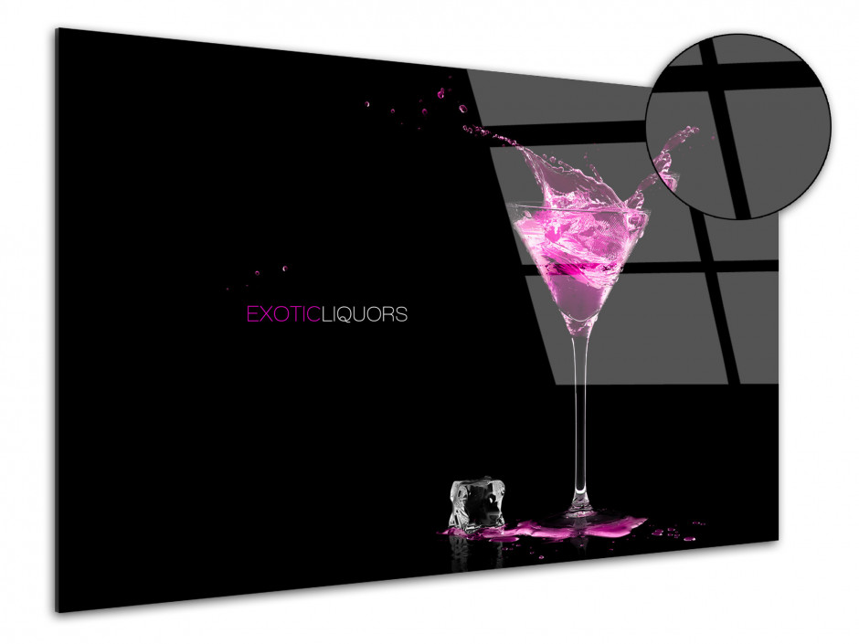 Tableau Plexiglas design moderne Liqueur Exotique