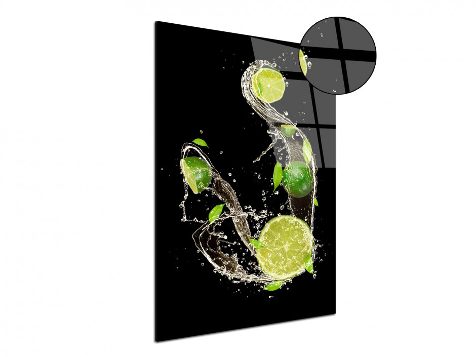 Tableau Plexiglas deco moderne Les Citrons Verts