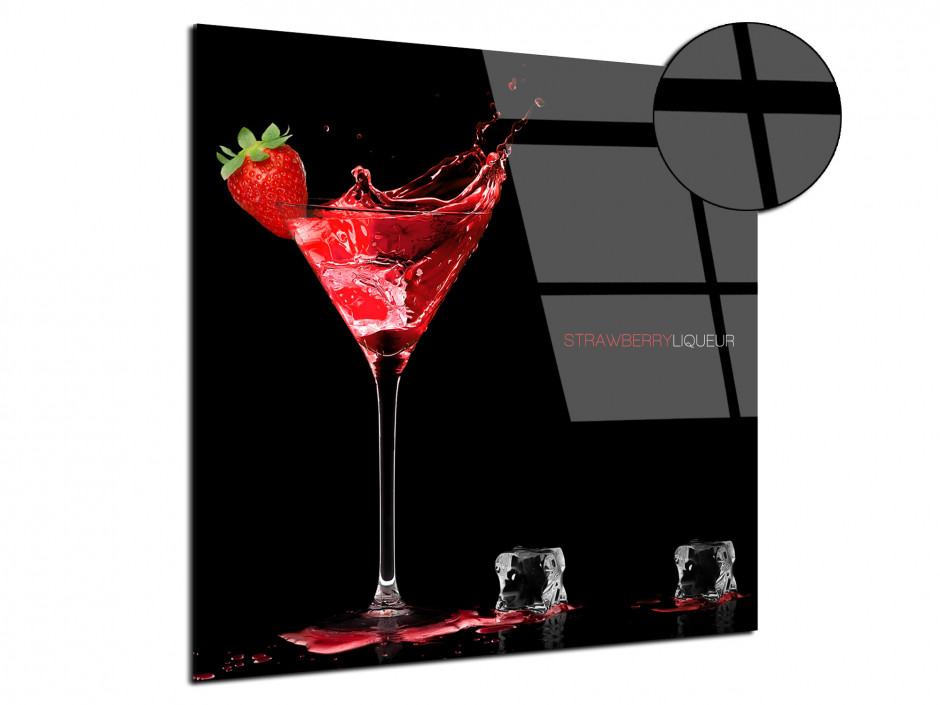 Tableau photo Plexiglas deco Liqueur de Fraise