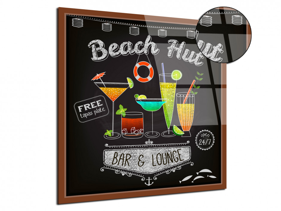 Tableau Plexiglas decoratif Beach Hut