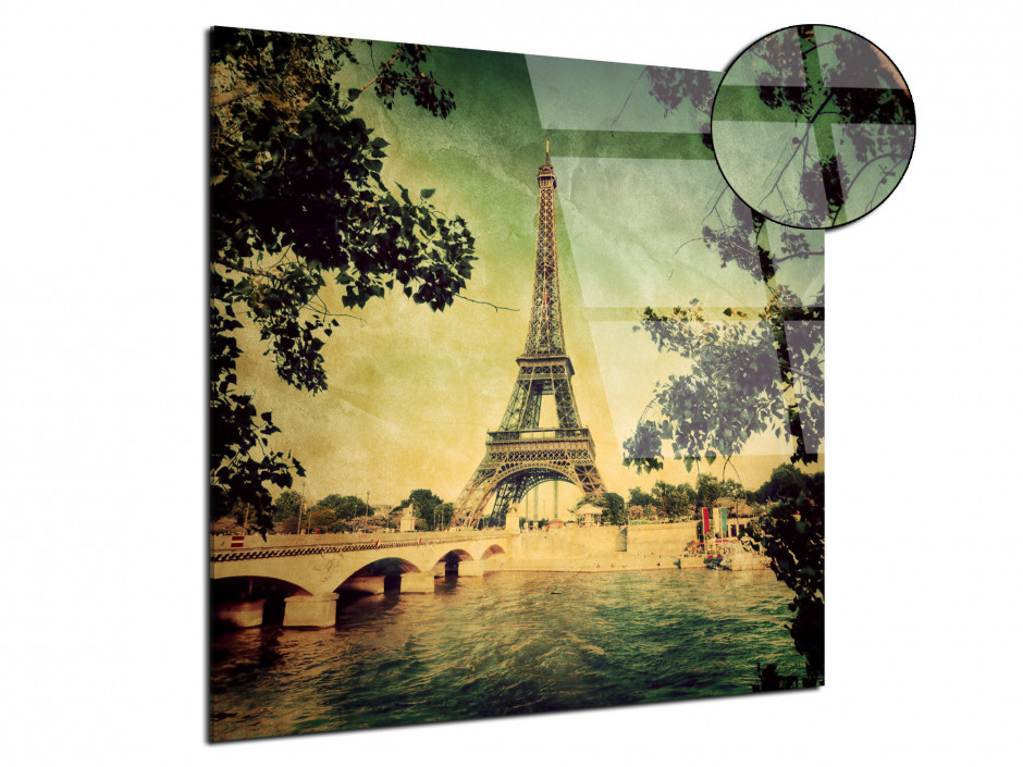 Tableau Plexiglas deco vintage Paris Tour Eiffel