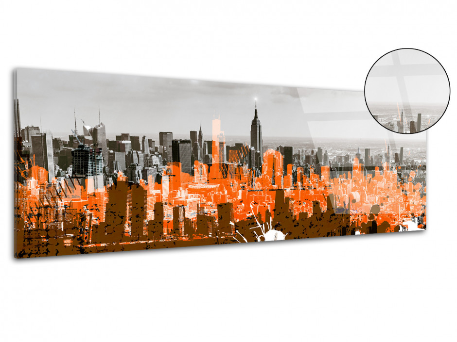 Tableau plexiglas déco NEW YORK ET DESSIN