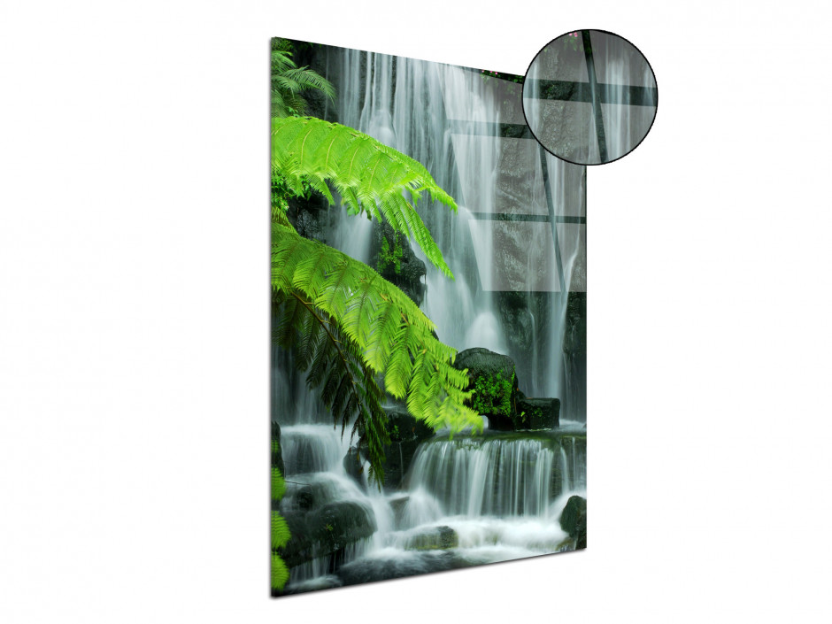 Tableau plexiglas deco zen chutes d'eau