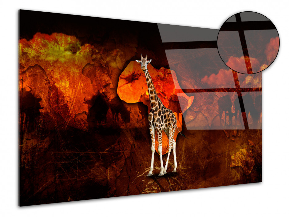 Tableau Plexiglas deco plexiglas La Girafe