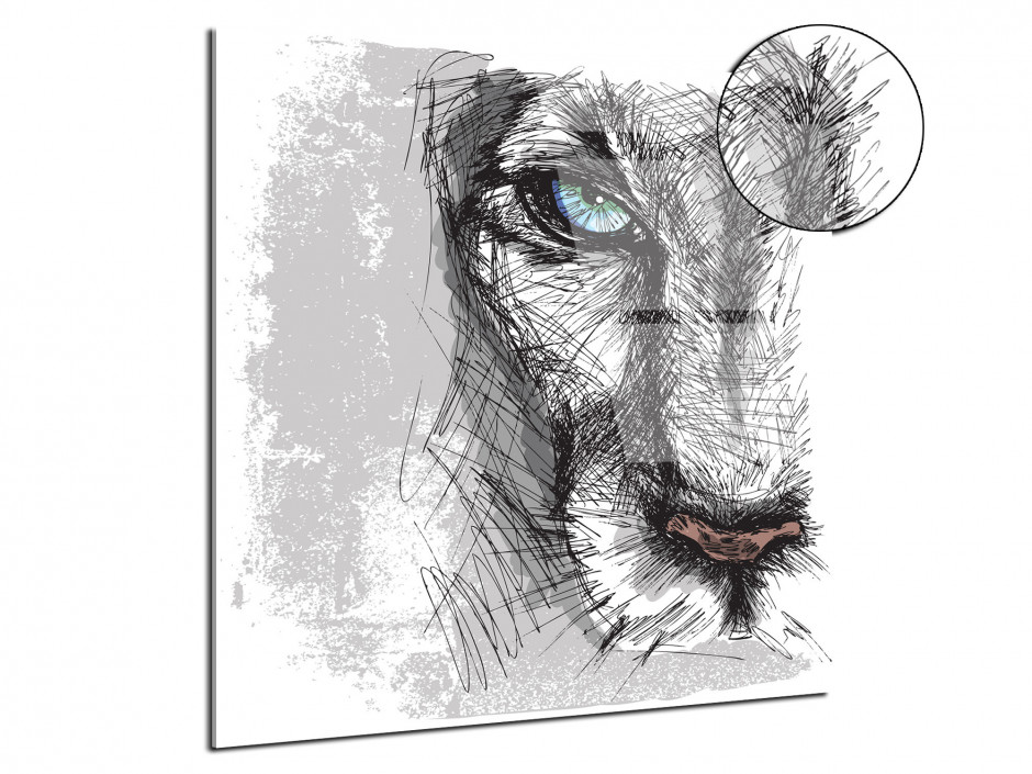 Tableau plexiglas deco design Lion