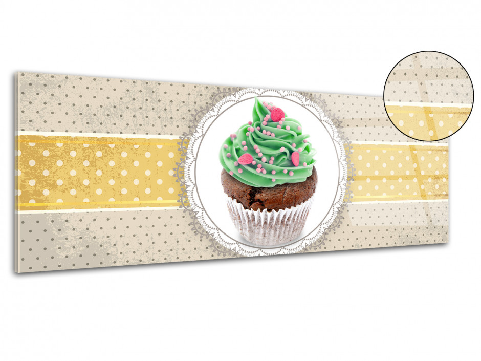 Tableau plexiglas decoratif cuisine le Cupcake