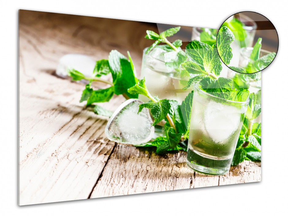 Tableau en verre - Mojito - Recette