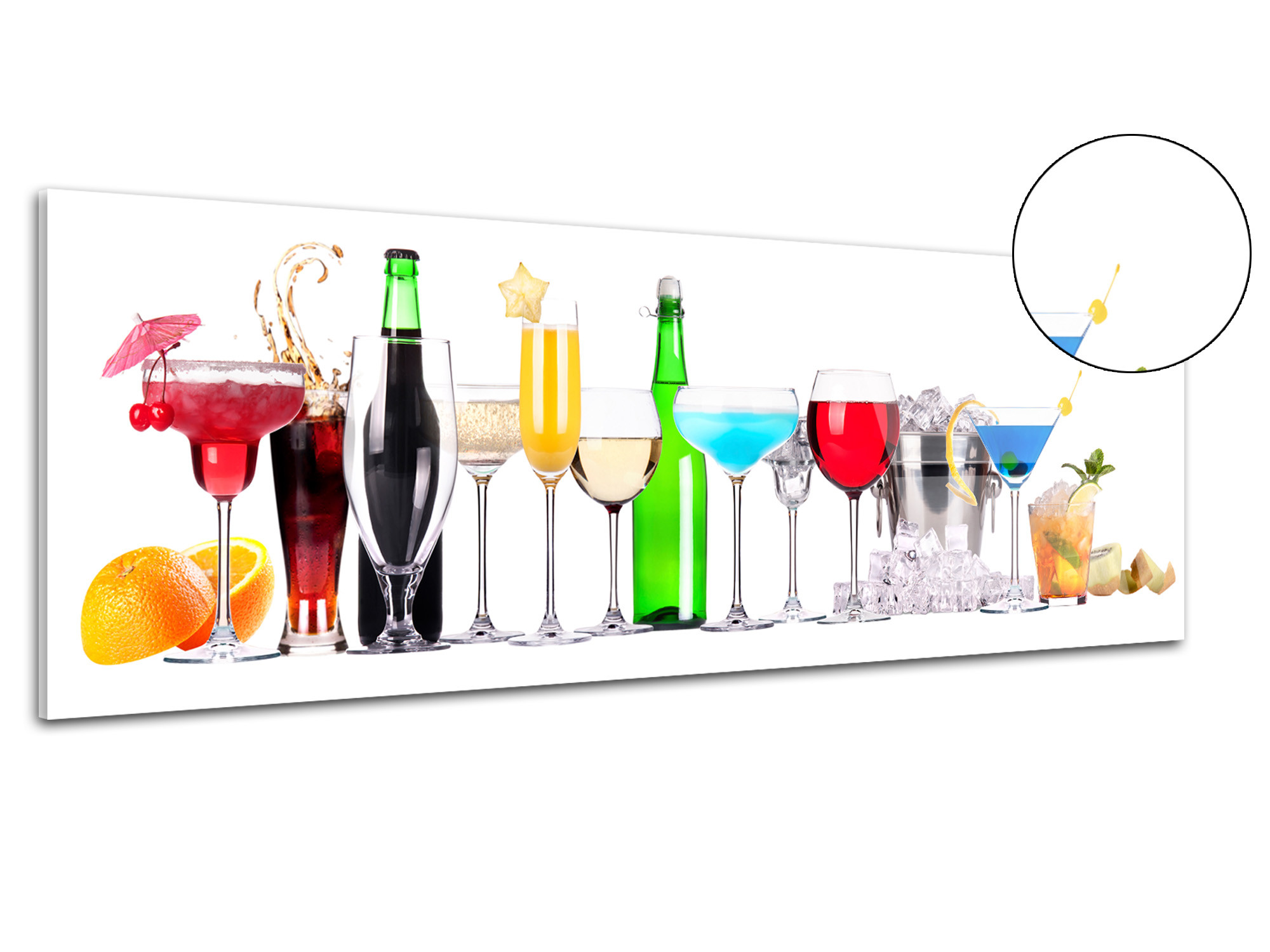 Tableaux sur verre acrylique Cocktail de pamplemousse 
