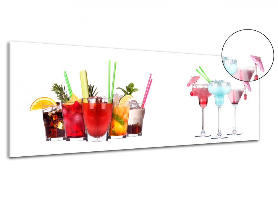 Tableau plexiglas panoramique Verre à Cocktail
