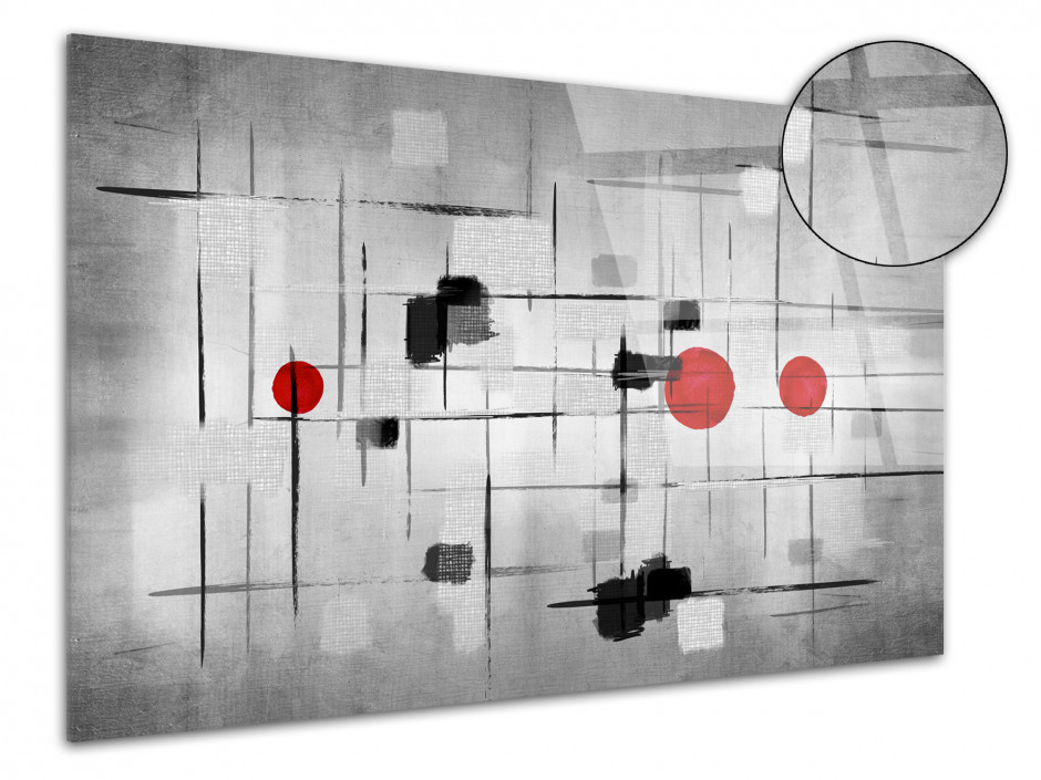 Tableau plexiglas moderne Noir et Blanc