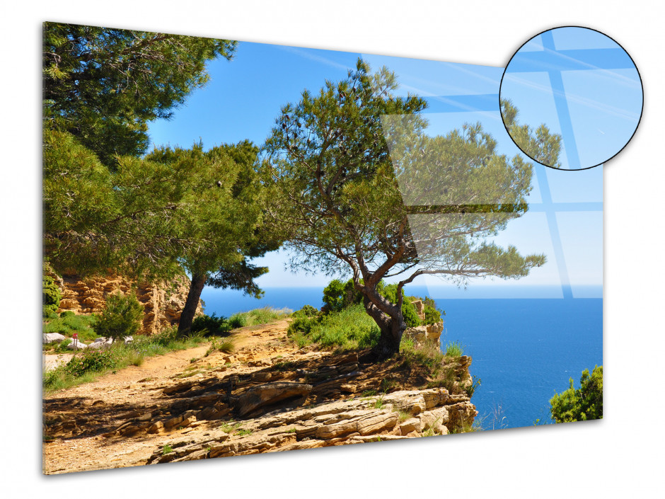 Tableau plexiglas décoratif paysage de la côte d'azur
