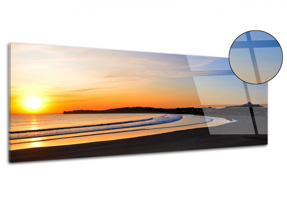 Tableau panoramique plexiglas PLAGE HENDAYE