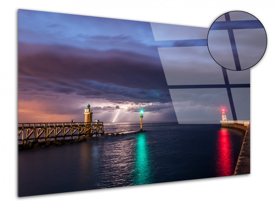 Tableau plexiglas paysage avis d'orage sur Capbreton