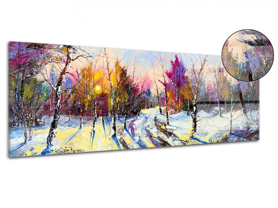 Tableau plexiglas panoramique PAYSAGE DE FORET