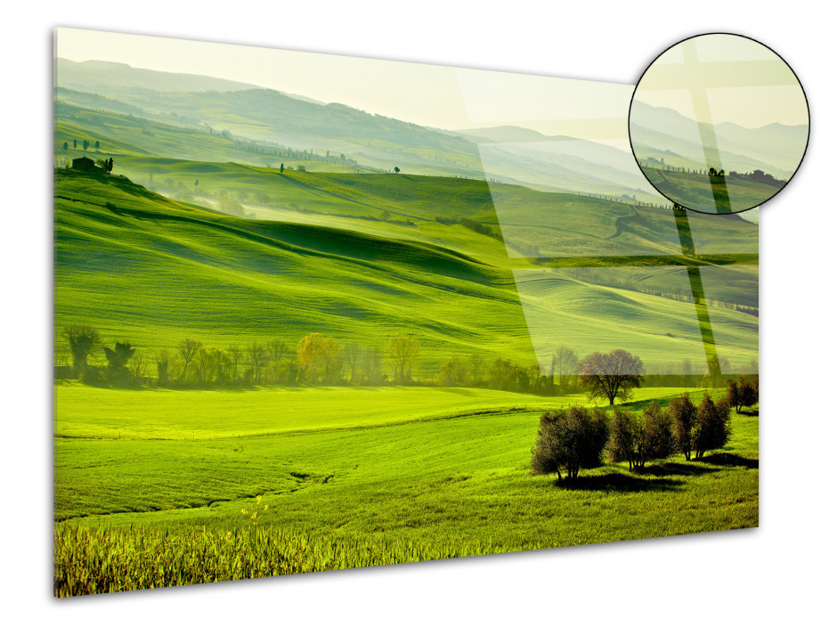 Tableau plexiglas deco PAYSAGE DE CAMPAGNE