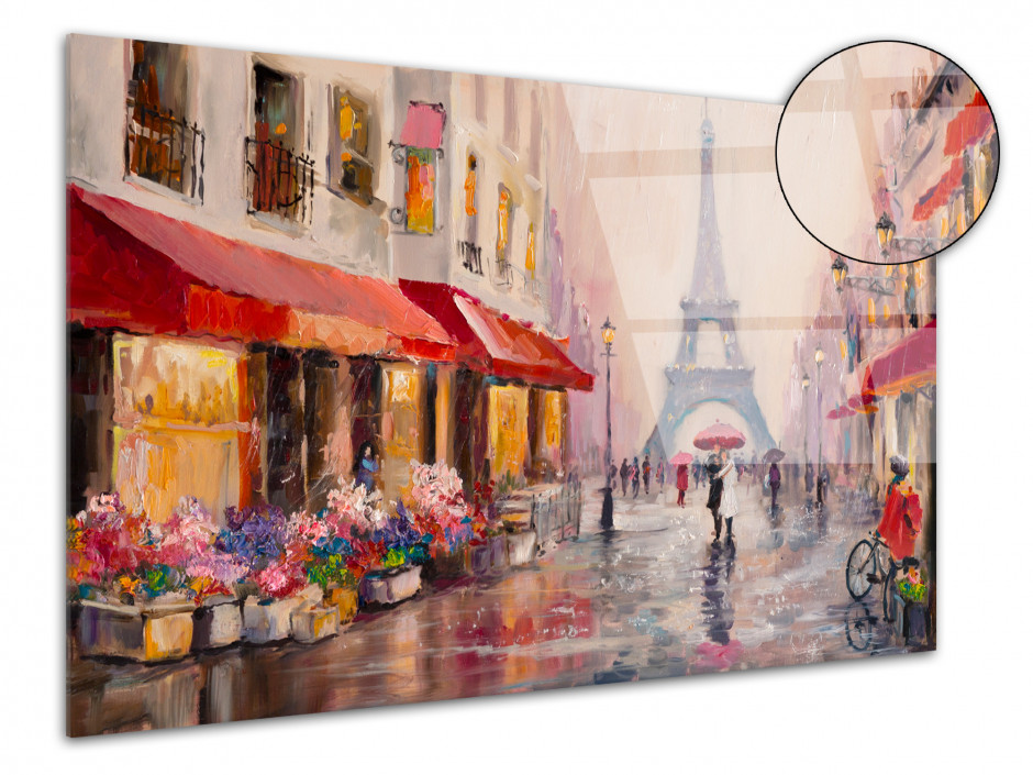 Tableau peinture sur plexiglas Rue de Paris