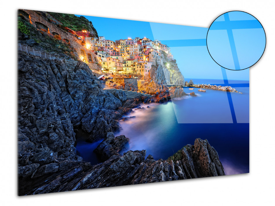 Tableau photo sur plexiglas Riomaggiore Italie