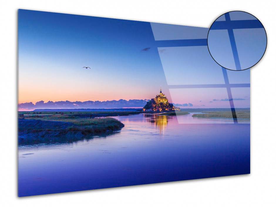 Tableau plexiglas photo paysage MONT ST MICHEL