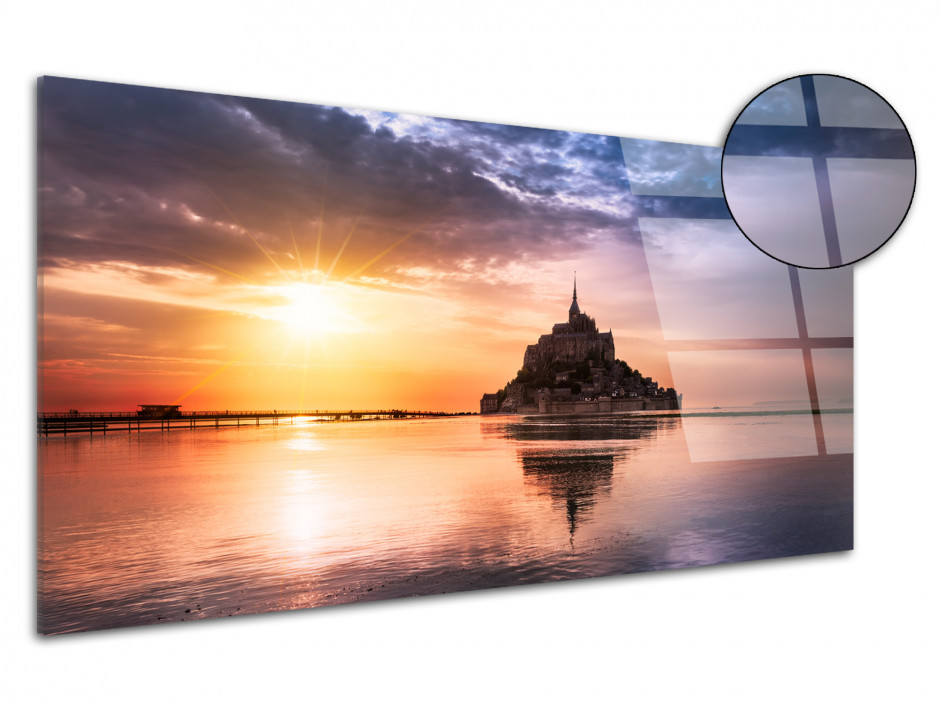 Tableau plexiglas photo deco MONT SAINT MICHEL