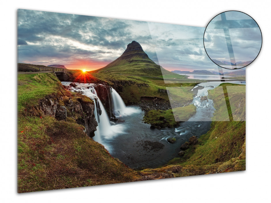 Tableau plexiglas deco CASCADE D'ISLANDE