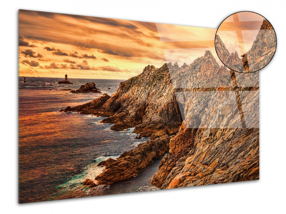 Tableau plexiglas deco FALAISES DE BRETAGNE