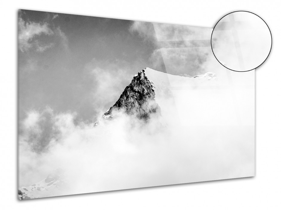 Tableau plexiglas deco PIC DANS LES NUAGES