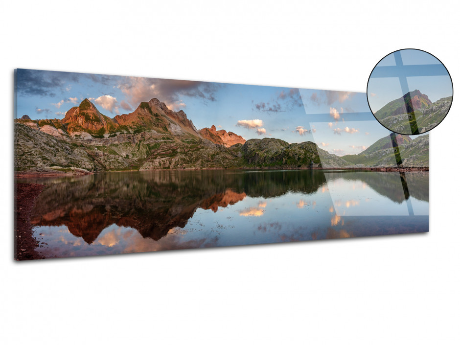 Tableau plexiglas deco PANORAMIQUE LAC D'ESTAENS