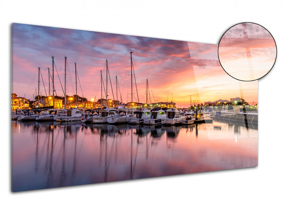 Tableau plexiglas panoramique PORT DE CAPBRETON