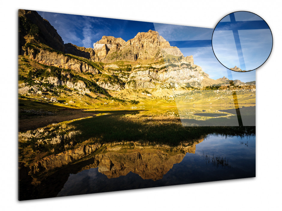 Tableau plexiglas paysage LAC DE PIEDRAFITA