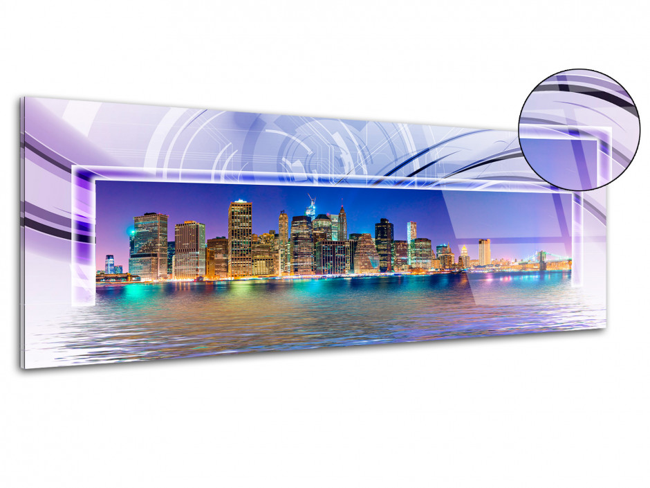 Tableau plexiglas design panoramique New York