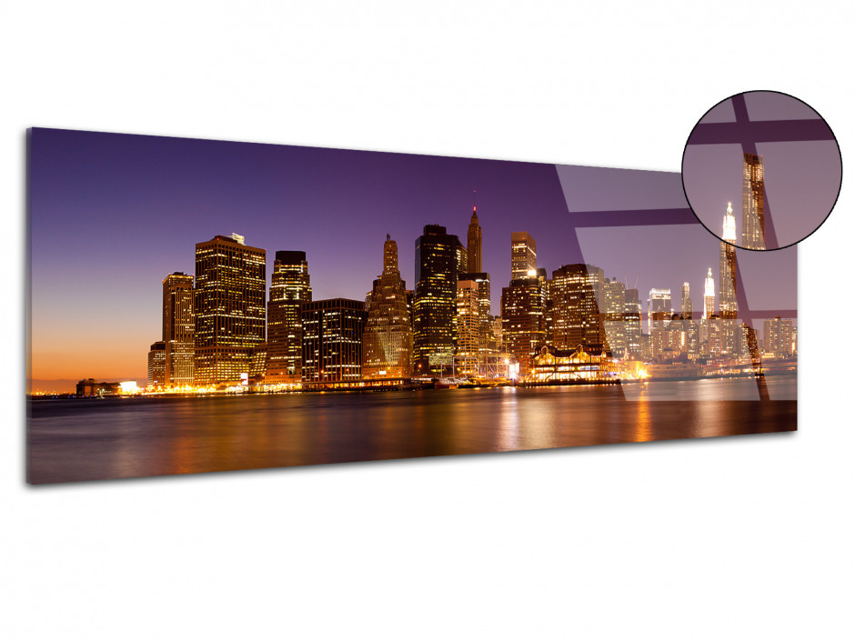 Tableau plexiglas vue panoramique sur New York