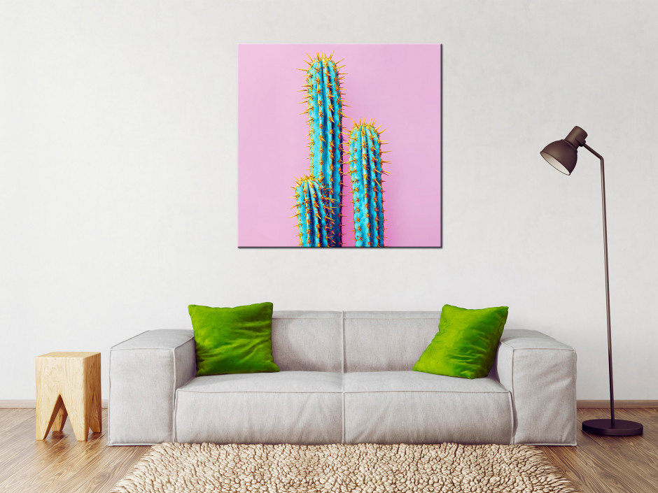 Tableau plexiglas deco vintage Cactus