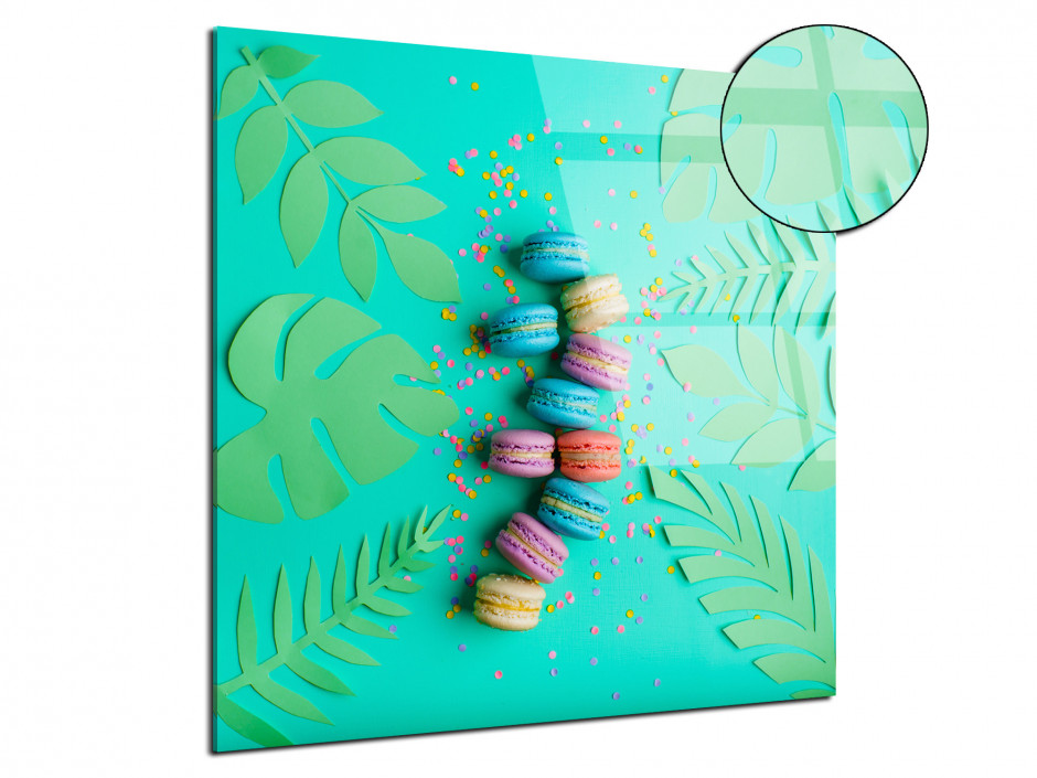 Tableau plexiglas déco moderne Les Macarons