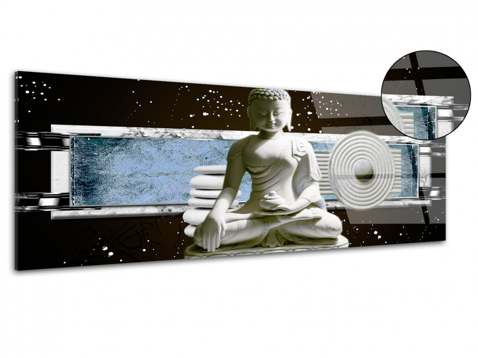 Tableau plexiglas zen décoration STATUE BOUDDHA