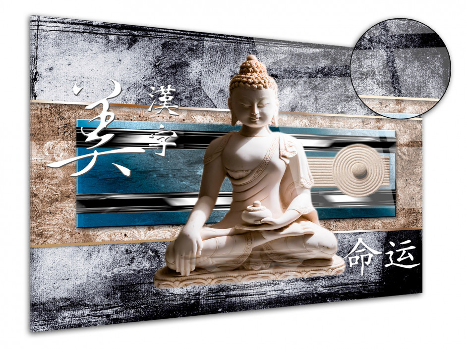 Tableau plexiglas deco zen BOUDDHA ET JAPON