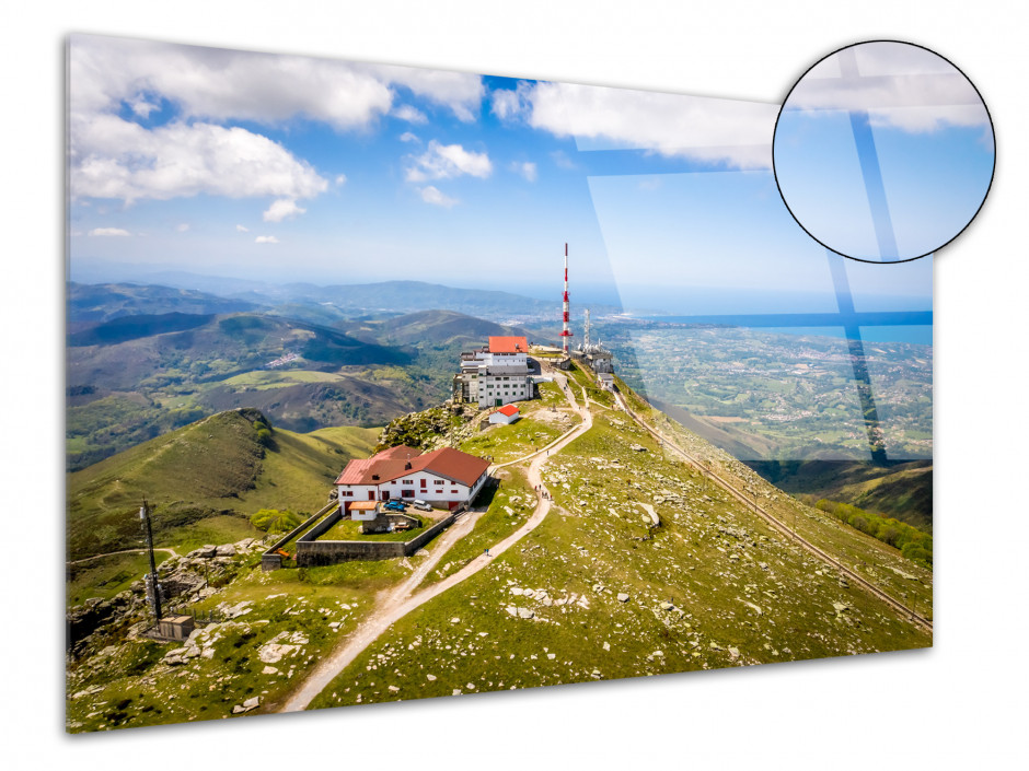 Tableau plexiglas photo paysage La Rhune Pays Basque