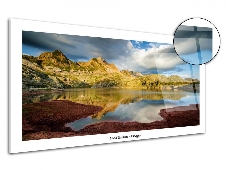 Tableau photo de montagne sur plexiglas Lac d'Estaens