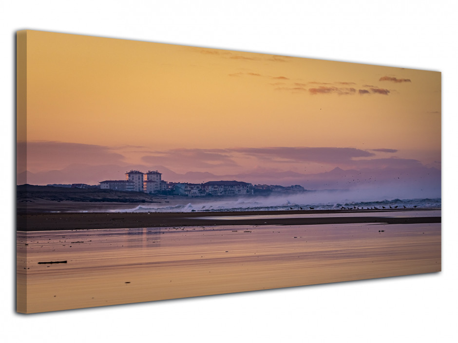 Tableau photo levé de soleil sur Hossegor