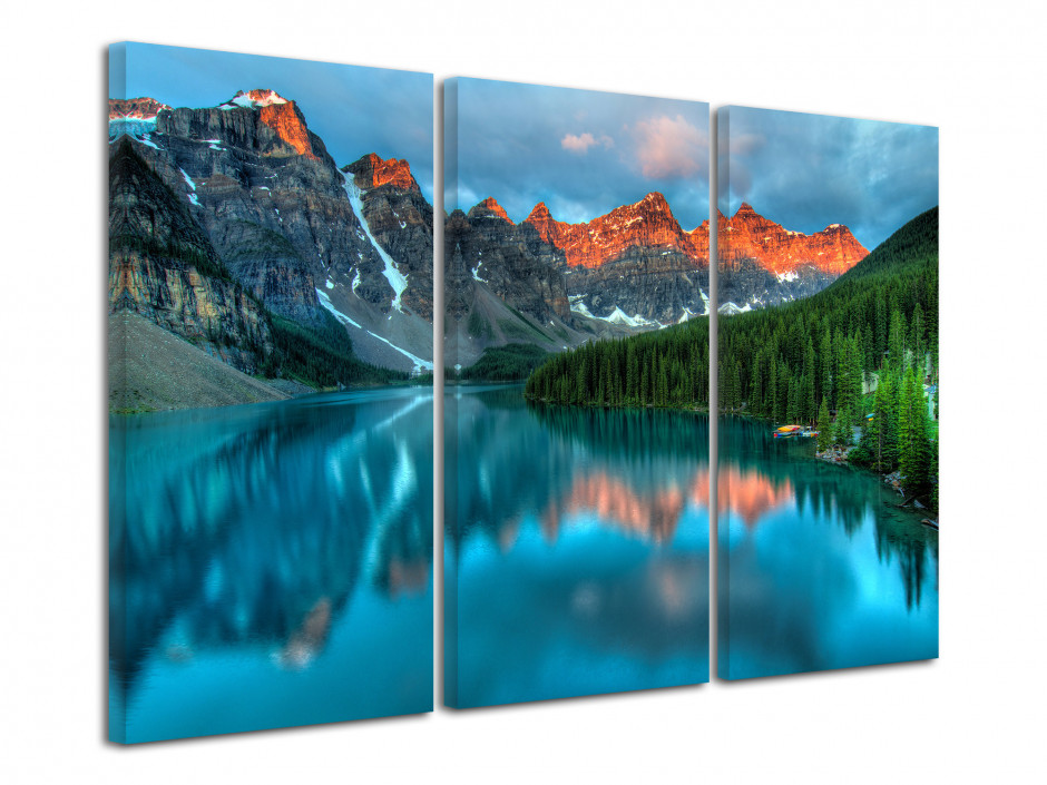 Tableau triptyque paysage de Montagne - Deco murale design pas cher