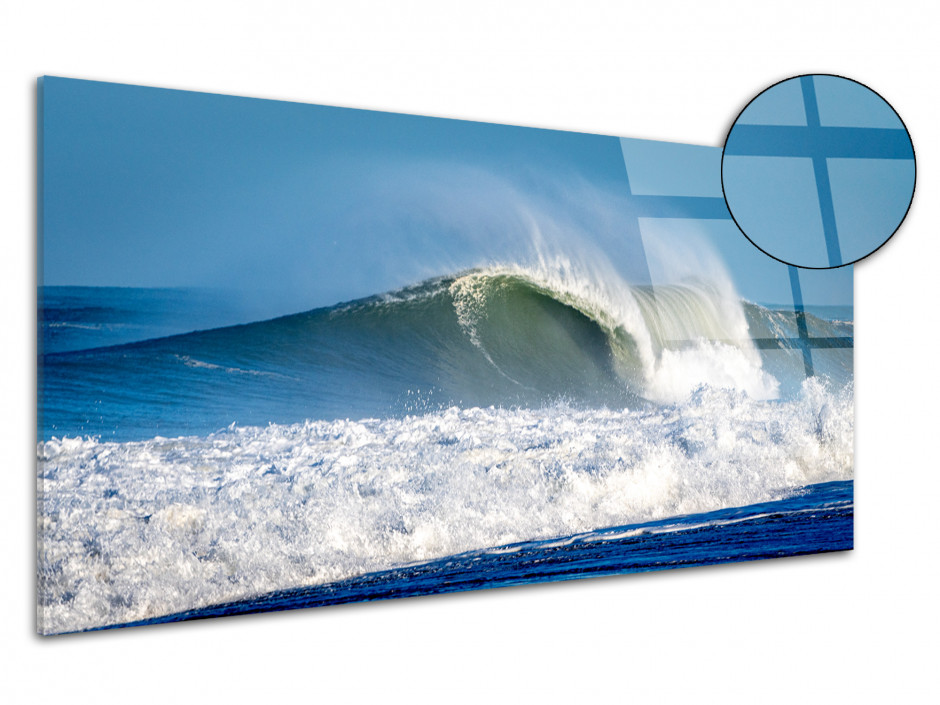 Tableau plexiglas déco Grosses vagues Landaise