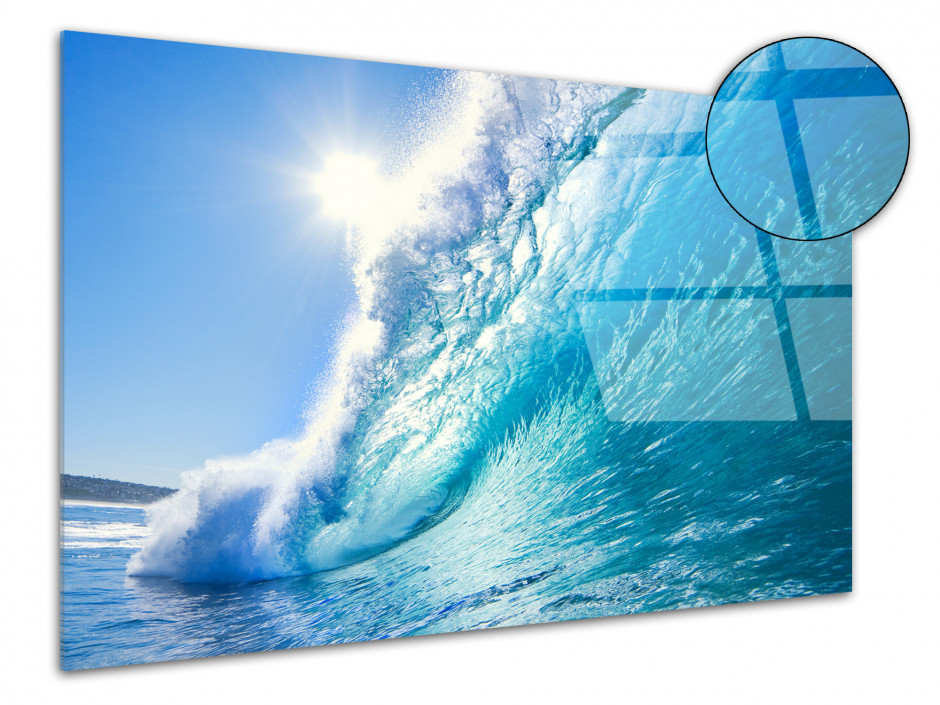 Tableau plexiglas déco murale Grosse Vague Surf