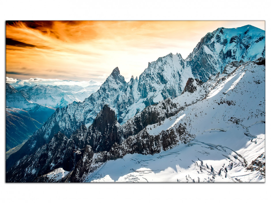 Tableau aluminium paysage photographie Mont Blanc