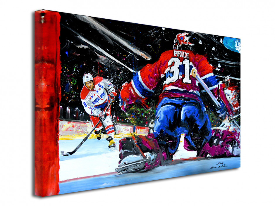 Reproduction toile d'Artiste Peintre Hockey