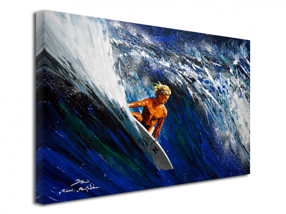 Tableau déco Reproduction peinture Rémi Bertoche Surfeur